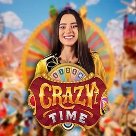 Crazy Time logo – Live Casino by Evolution at Slotmonkey Casino