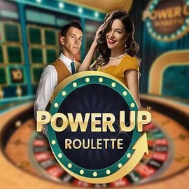 Live Casino logo of PowerUP Roulette from Pragmatic Play at Slotmonkey Casino